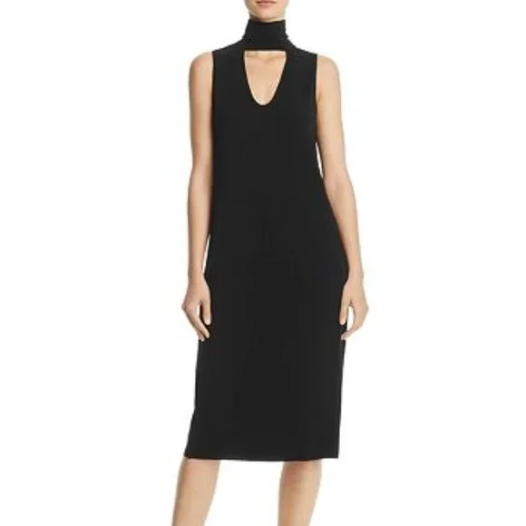 NWT Splendid Black Cutout Turtleneck Dress, Sz S - Picture 1 of 6
